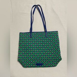 Vera Bradley Blue and Green Patterned Tote